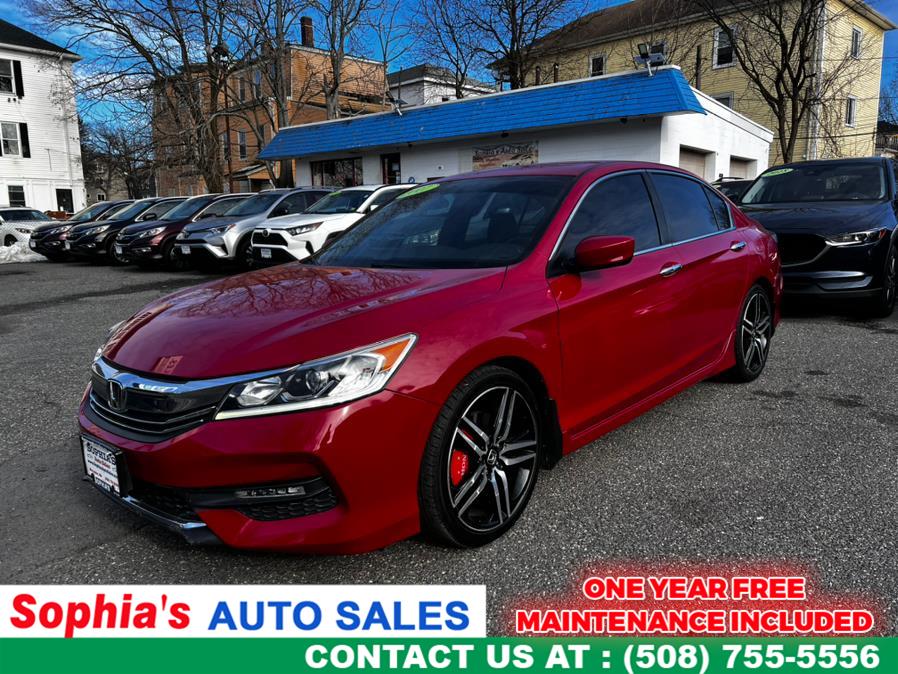 2017 Honda Accord Sedan Sport SE CVT, available for sale in Worcester, Massachusetts | Sophia's Auto Sales Inc. Worcester, Massachusetts