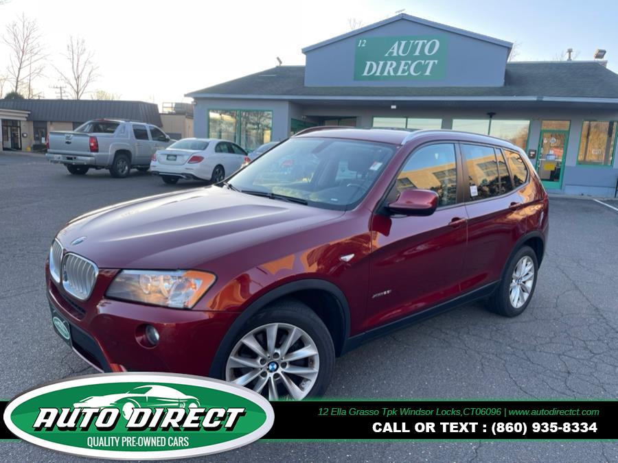 2013 BMW X3 AWD 4dr xDrive28i, available for sale in Windsor Locks, Connecticut | Auto Direct LLC. Windsor Locks, Connecticut
