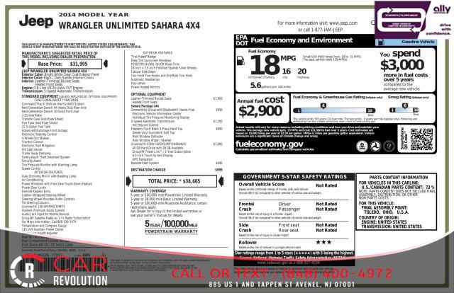 2014 Jeep Wrangler Unlimited Sahara, available for sale in Avenel, New Jersey | Car Revolution. Avenel, New Jersey 2014 Jeep Wrangler Unlimited Sahara, available for sale in Avenel, New Jersey | Car Revolution. Avenel, New Jersey
