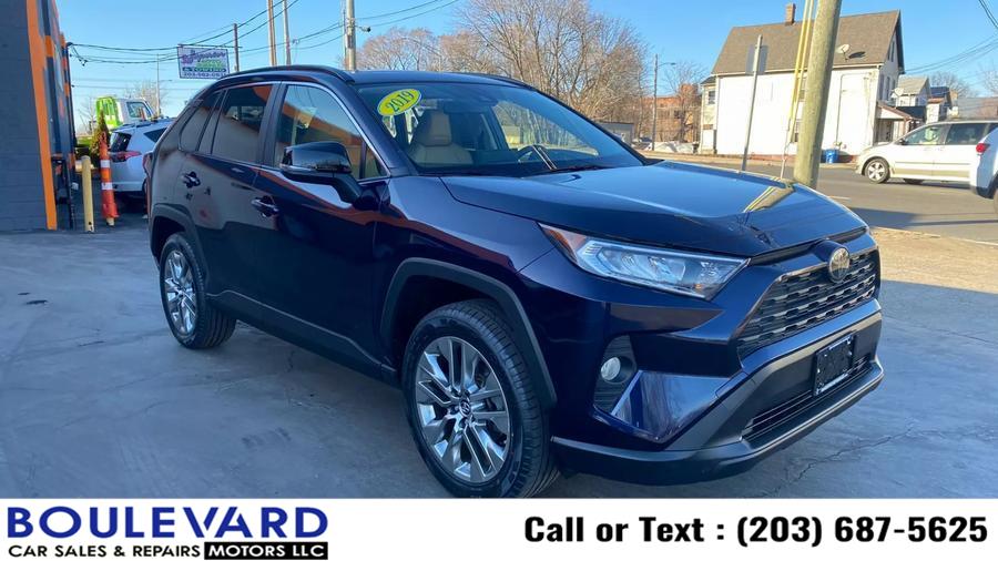 2019 Toyota Rav4 XLE Premium Sport Utility 4D, available for sale in New Haven, Connecticut | Boulevard Motors LLC. New Haven, Connecticut