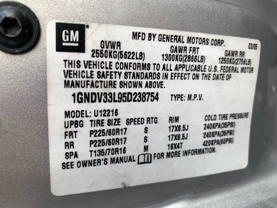2005 Chevrolet Uplander 4dr Ext WB FWD LT w/1SE, available for sale in Garden Grove, California | Speedline Motors. Garden Grove, California 2005 Chevrolet Uplander 4dr Ext WB FWD LT w/1SE, available for sale in Garden Grove, California | Speedline Motors. Garden Grove, California