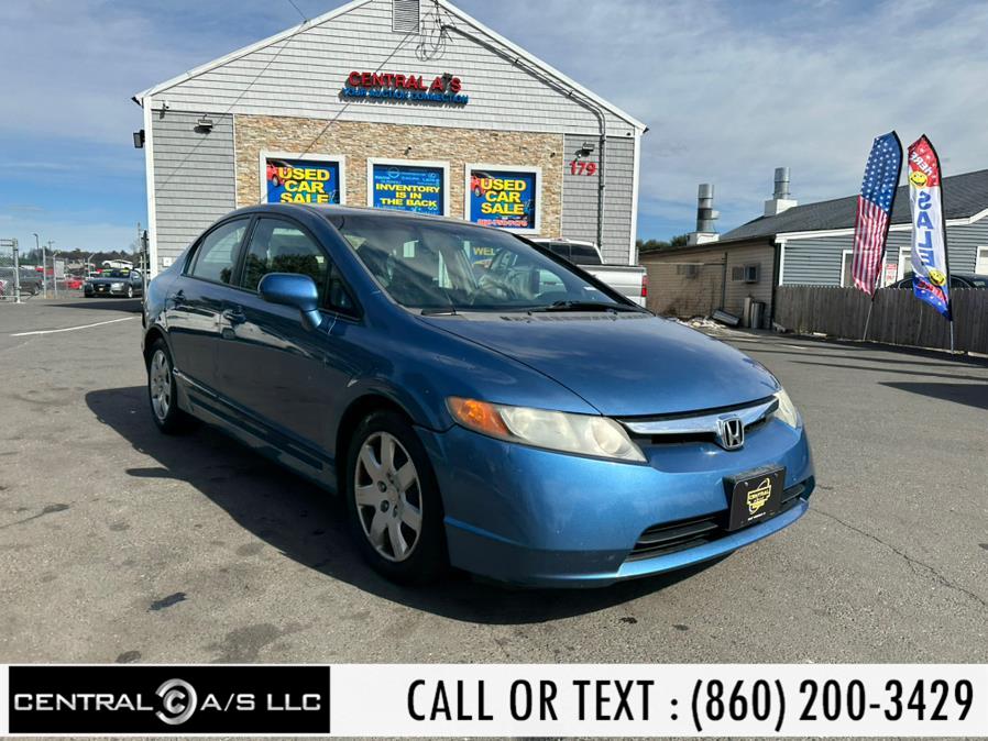 2007 Honda Civic Sdn 4dr AT LX, available for sale in East Windsor, Connecticut | Central A/S LLC. East Windsor, Connecticut 2007 Honda Civic Sdn 4dr AT LX, available for sale in East Windsor, Connecticut | Central A/S LLC. East Windsor, Connecticut