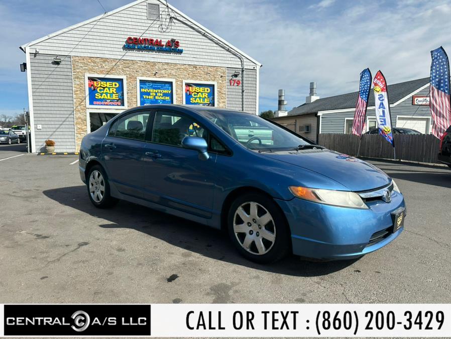 2007 Honda Civic Sdn 4dr AT LX, available for sale in East Windsor, Connecticut | Central A/S LLC. East Windsor, Connecticut 2007 Honda Civic Sdn 4dr AT LX, available for sale in East Windsor, Connecticut | Central A/S LLC. East Windsor, Connecticut