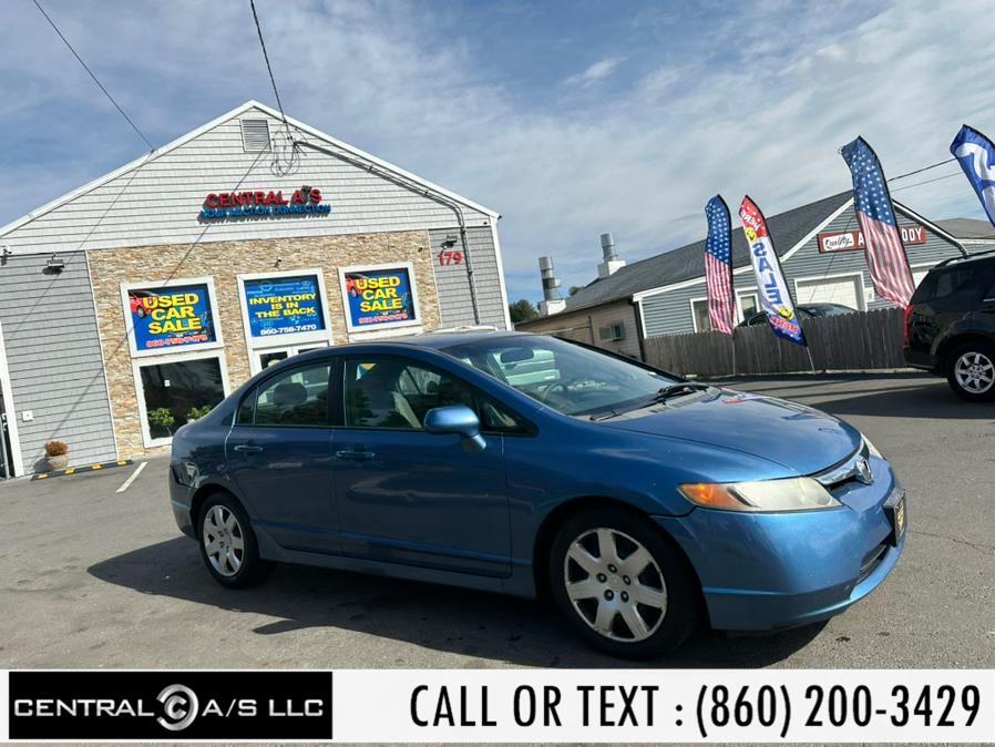 2007 Honda Civic Sdn 4dr AT LX, available for sale in East Windsor, Connecticut | Central A/S LLC. East Windsor, Connecticut 2007 Honda Civic Sdn 4dr AT LX, available for sale in East Windsor, Connecticut | Central A/S LLC. East Windsor, Connecticut