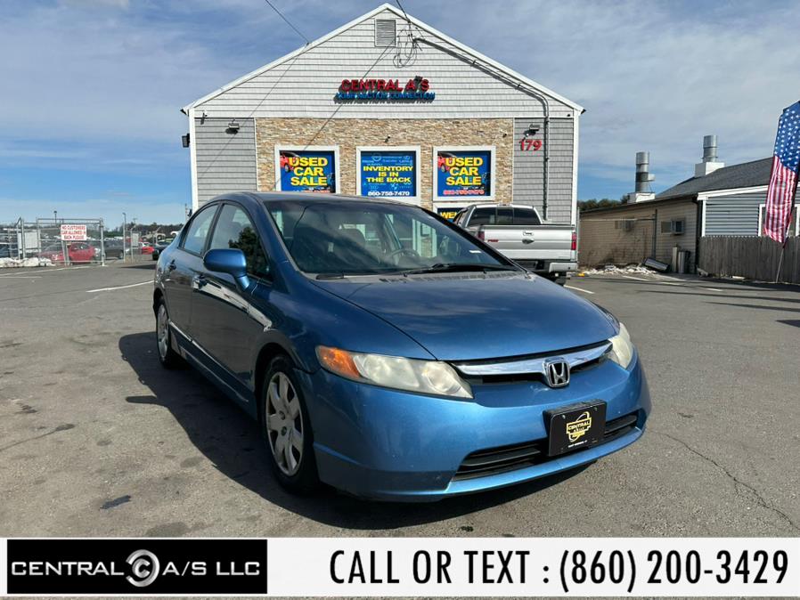 2007 Honda Civic Sdn 4dr AT LX, available for sale in East Windsor, Connecticut | Central A/S LLC. East Windsor, Connecticut 2007 Honda Civic Sdn 4dr AT LX, available for sale in East Windsor, Connecticut | Central A/S LLC. East Windsor, Connecticut