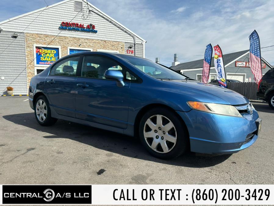 2007 Honda Civic Sdn 4dr AT LX, available for sale in East Windsor, Connecticut | Central A/S LLC. East Windsor, Connecticut 2007 Honda Civic Sdn 4dr AT LX, available for sale in East Windsor, Connecticut | Central A/S LLC. East Windsor, Connecticut