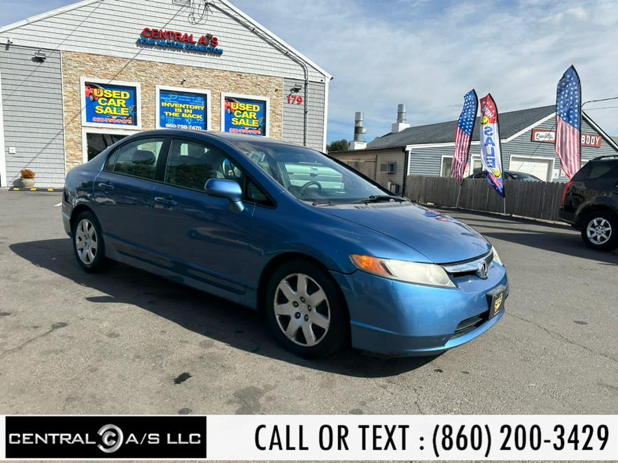 2007 Honda Civic Sdn 4dr AT LX, available for sale in East Windsor, Connecticut | Central A/S LLC. East Windsor, Connecticut 2007 Honda Civic Sdn 4dr AT LX, available for sale in East Windsor, Connecticut | Central A/S LLC. East Windsor, Connecticut