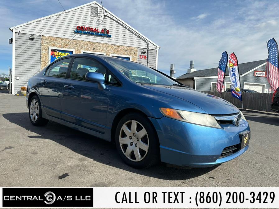 2007 Honda Civic Sdn 4dr AT LX, available for sale in East Windsor, Connecticut | Central A/S LLC. East Windsor, Connecticut 2007 Honda Civic Sdn 4dr AT LX, available for sale in East Windsor, Connecticut | Central A/S LLC. East Windsor, Connecticut