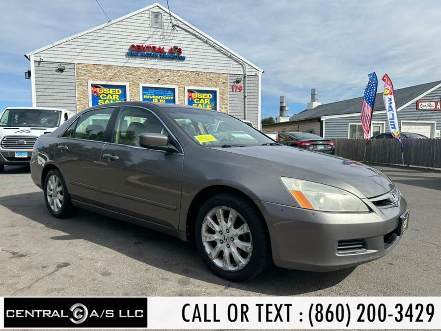 2007 Honda Accord Sdn 4dr V6 AT EX-L, available for sale in East Windsor, Connecticut | Central A/S LLC. East Windsor, Connecticut