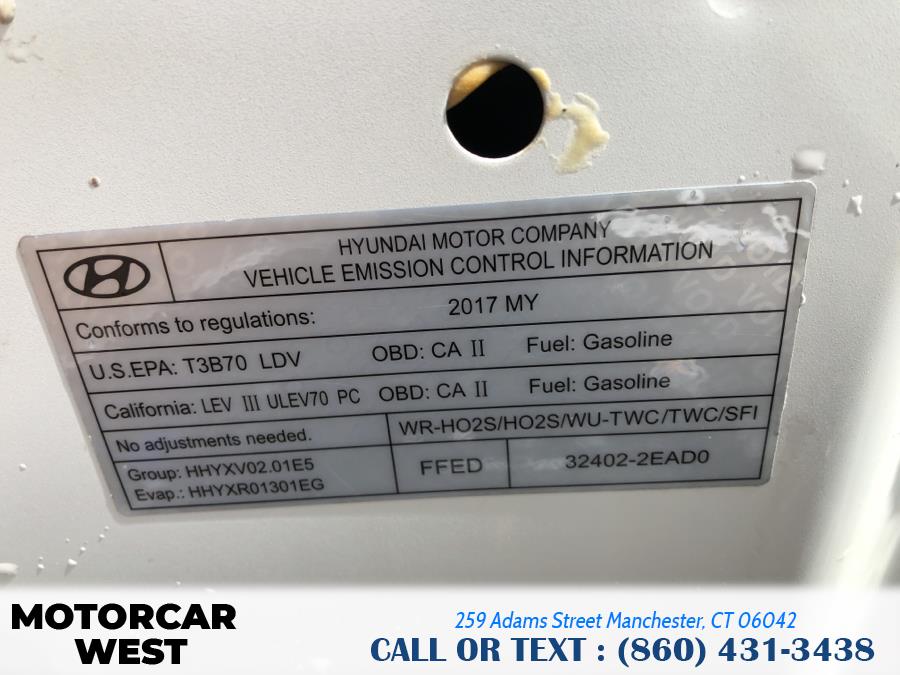 2017 Hyundai Elantra VALUE EDITION, available for sale in Manchester, Connecticut | Motorcar West. Manchester, Connecticut 2017 Hyundai Elantra VALUE EDITION, available for sale in Manchester, Connecticut | Motorcar West. Manchester, Connecticut