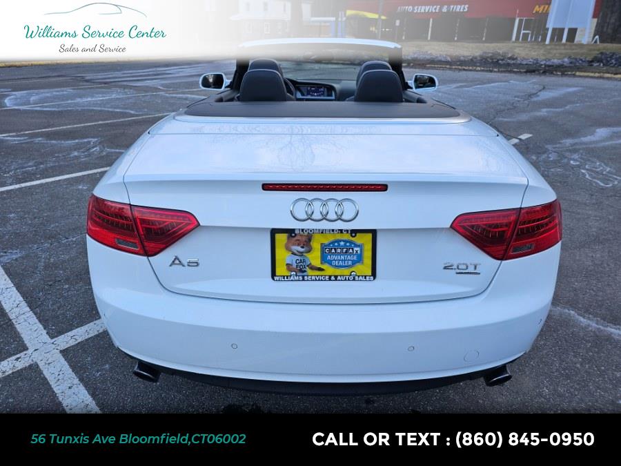2013 Audi A5 2dr Cabriolet Auto quattro 2.0T Premium Plus, available for sale in Bloomfield, Connecticut | Williams Service Center. Bloomfield, Connecticut 2013 Audi A5 2dr Cabriolet Auto quattro 2.0T Premium Plus, available for sale in Bloomfield, Connecticut | Williams Service Center. Bloomfield, Connecticut