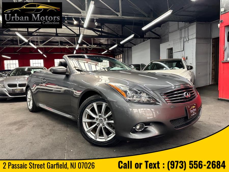 2013 Infiniti G37 Convertible Base, available for sale in Garfield, New Jersey | Urban Motors Collection. Garfield, New Jersey 2013 Infiniti G37 Convertible Base, available for sale in Garfield, New Jersey | Urban Motors Collection. Garfield, New Jersey