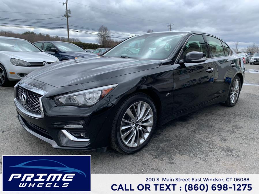2018 INFINITI Q50 3.0t LUXE AWD, available for sale in East Windsor, Connecticut | Prime Wheels. East Windsor, Connecticut 2018 INFINITI Q50 3.0t LUXE AWD, available for sale in East Windsor, Connecticut | Prime Wheels. East Windsor, Connecticut
