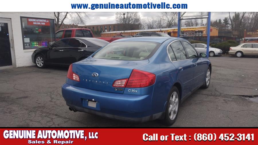 2004 Infiniti G35 Sedan 4dr Sdn AWD Auto w/Leather, available for sale in East Hartford, Connecticut | Genuine Automotive LLC. East Hartford, Connecticut 2004 Infiniti G35 Sedan 4dr Sdn AWD Auto w/Leather, available for sale in East Hartford, Connecticut | Genuine Automotive LLC. East Hartford, Connecticut