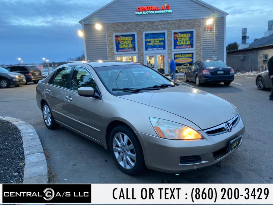 2007 Honda Accord Sdn 4dr V6 AT EX-L, available for sale in East Windsor, Connecticut | Central A/S LLC. East Windsor, Connecticut 2007 Honda Accord Sdn 4dr V6 AT EX-L, available for sale in East Windsor, Connecticut | Central A/S LLC. East Windsor, Connecticut