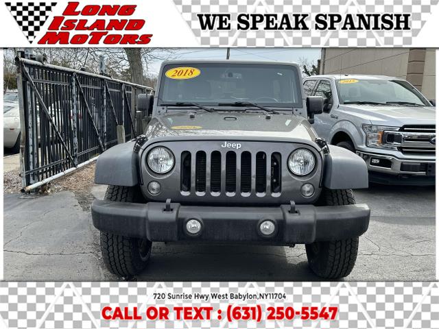 2018 Jeep Wrangler JK Unlimited Sport S 4x4, available for sale in West Babylon, New York | Long Island Motors. West Babylon, New York 2018 Jeep Wrangler JK Unlimited Sport S 4x4, available for sale in West Babylon, New York | Long Island Motors. West Babylon, New York