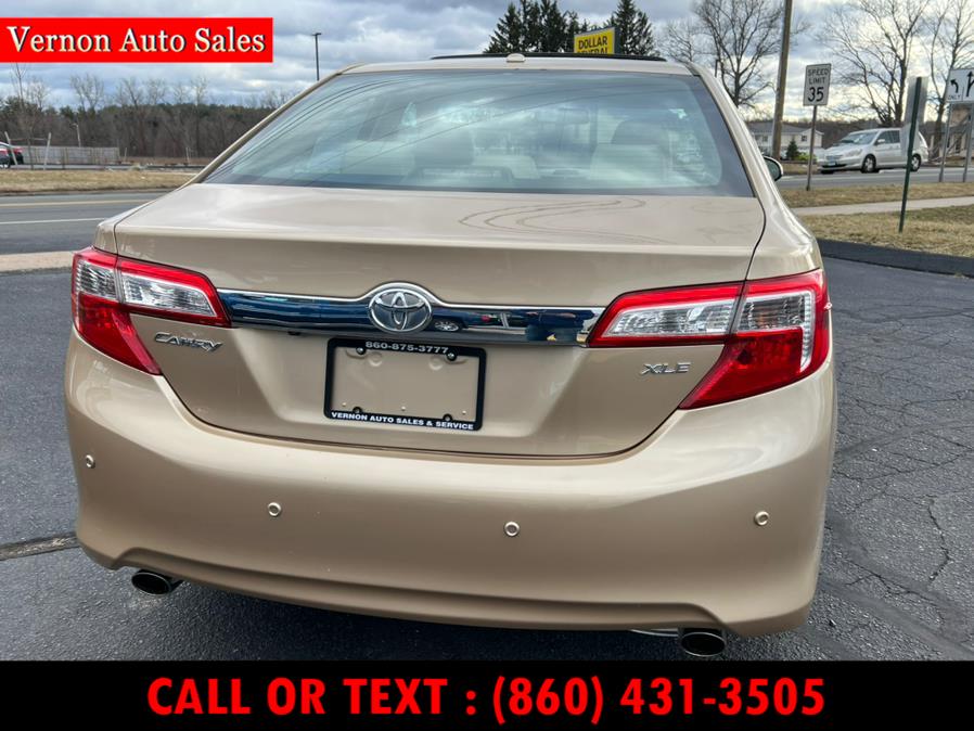 2012 Toyota Camry 4dr Sdn V6 Auto XLE (Natl), available for sale in Manchester, Connecticut | Vernon Auto Sale & Service. Manchester, Connecticut 2012 Toyota Camry 4dr Sdn V6 Auto XLE (Natl), available for sale in Manchester, Connecticut | Vernon Auto Sale & Service. Manchester, Connecticut