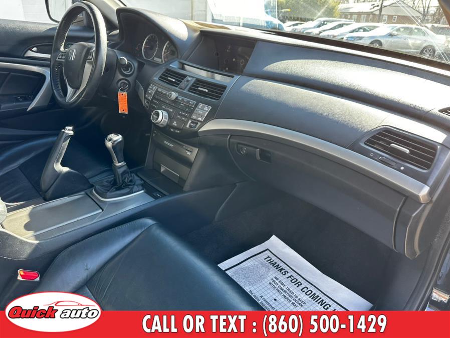 2011 Honda Accord Cpe 2dr V6 Man EX-L w/Navi, available for sale in Bristol, Connecticut | Quick Auto LLC. Bristol, Connecticut 2011 Honda Accord Cpe 2dr V6 Man EX-L w/Navi, available for sale in Bristol, Connecticut | Quick Auto LLC. Bristol, Connecticut