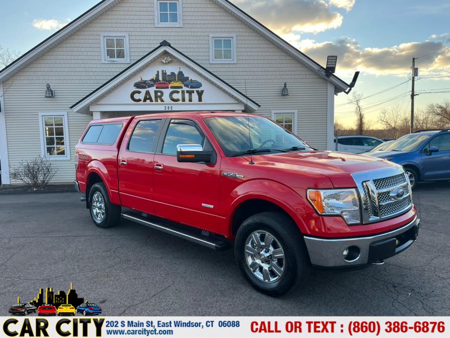 2012 Ford F-150 4WD SuperCrew 157" Lariat, available for sale in East Windsor, Connecticut | Car City LLC. East Windsor, Connecticut