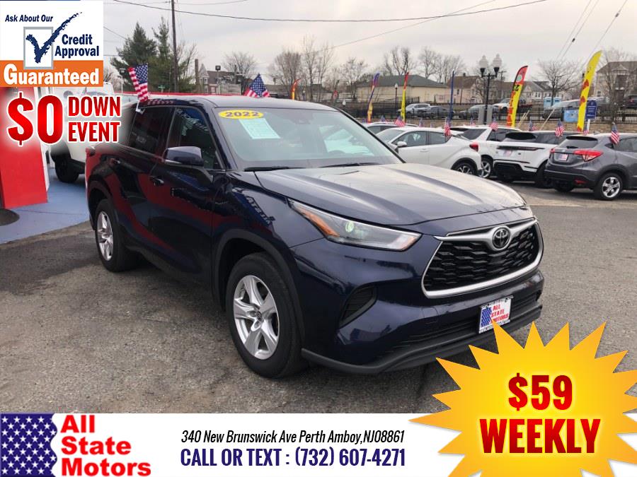 2022 Toyota Highlander L FWD (Natl), available for sale in Perth Amboy, New Jersey | All State Motor Inc. Perth Amboy, New Jersey 2022 Toyota Highlander L FWD (Natl), available for sale in Perth Amboy, New Jersey | All State Motor Inc. Perth Amboy, New Jersey
