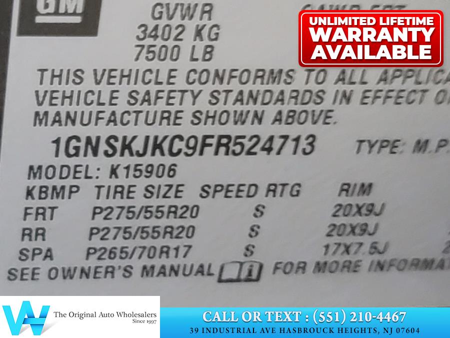 2015 Chevrolet Suburban 4WD 4dr LT, available for sale in Lodi, New Jersey | AW Auto & Truck Wholesalers, Inc. Lodi, New Jersey 2015 Chevrolet Suburban 4WD 4dr LT, available for sale in Lodi, New Jersey | AW Auto & Truck Wholesalers, Inc. Lodi, New Jersey