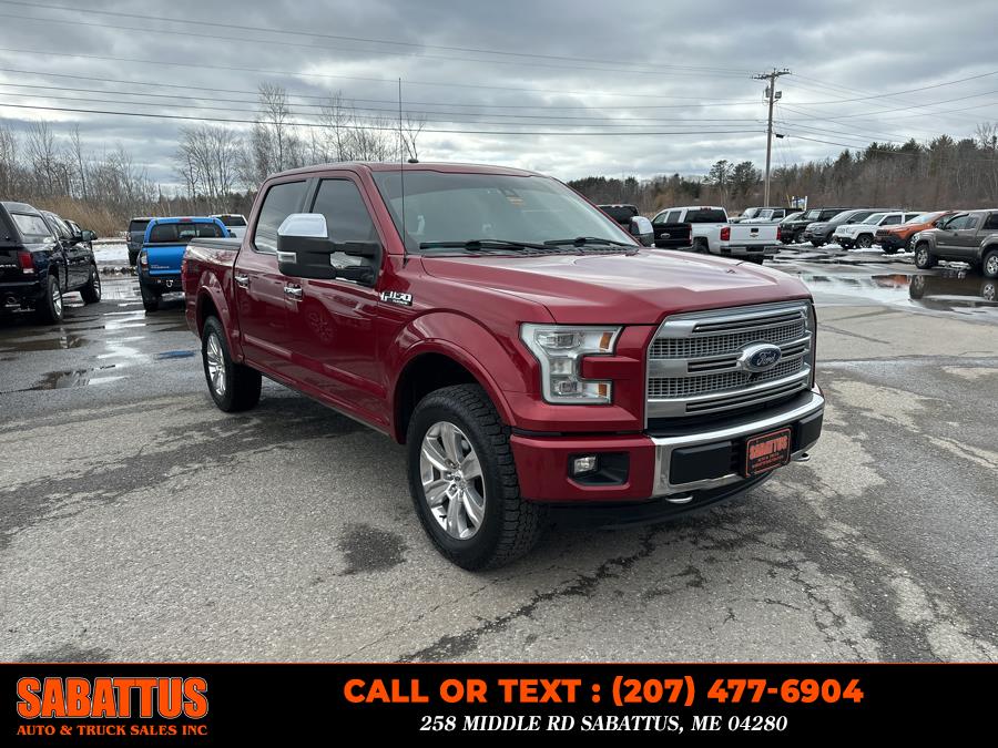 2015 Ford F-150 4WD SuperCrew 145" Platinum, available for sale in Sabattus, Maine | Sabattus Auto and Truck Sales Inc. Sabattus, Maine 2015 Ford F-150 4WD SuperCrew 145" Platinum, available for sale in Sabattus, Maine | Sabattus Auto and Truck Sales Inc. Sabattus, Maine