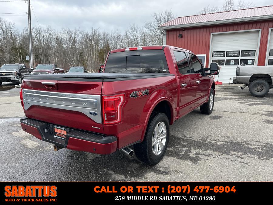 2015 Ford F-150 4WD SuperCrew 145" Platinum, available for sale in Sabattus, Maine | Sabattus Auto and Truck Sales Inc. Sabattus, Maine 2015 Ford F-150 4WD SuperCrew 145" Platinum, available for sale in Sabattus, Maine | Sabattus Auto and Truck Sales Inc. Sabattus, Maine