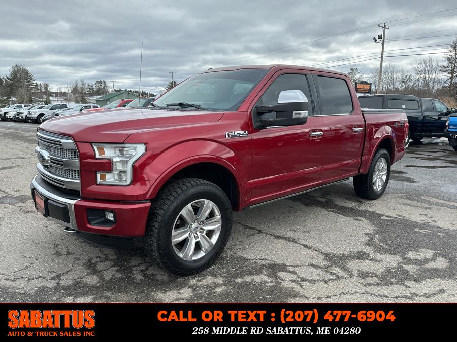 2015 Ford F-150 4WD SuperCrew 145" Platinum, available for sale in Sabattus, Maine | Sabattus Auto and Truck Sales Inc. Sabattus, Maine 2015 Ford F-150 4WD SuperCrew 145" Platinum, available for sale in Sabattus, Maine | Sabattus Auto and Truck Sales Inc. Sabattus, Maine