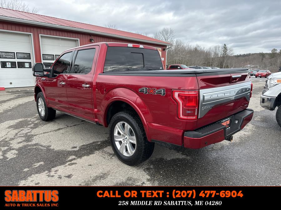 2015 Ford F-150 4WD SuperCrew 145" Platinum, available for sale in Sabattus, Maine | Sabattus Auto and Truck Sales Inc. Sabattus, Maine 2015 Ford F-150 4WD SuperCrew 145" Platinum, available for sale in Sabattus, Maine | Sabattus Auto and Truck Sales Inc. Sabattus, Maine