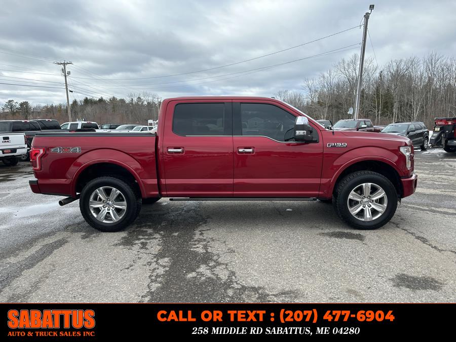 2015 Ford F-150 4WD SuperCrew 145" Platinum, available for sale in Sabattus, Maine | Sabattus Auto and Truck Sales Inc. Sabattus, Maine 2015 Ford F-150 4WD SuperCrew 145" Platinum, available for sale in Sabattus, Maine | Sabattus Auto and Truck Sales Inc. Sabattus, Maine