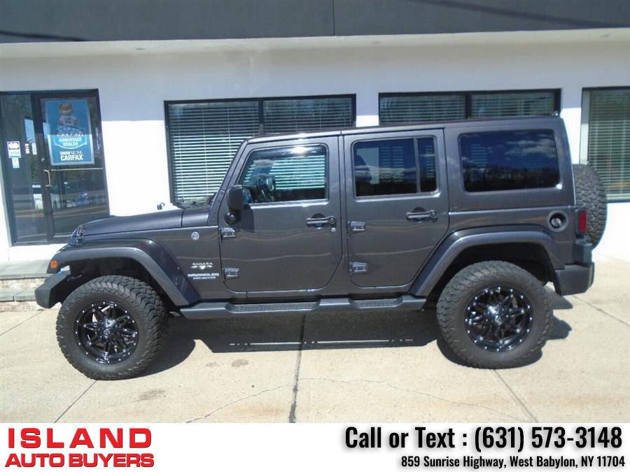 2016 Jeep Wrangler Unlimited Sahara 4x4 4dr SUV, available for sale in West Babylon, New York | Island Auto Buyers. West Babylon, New York 2016 Jeep Wrangler Unlimited Sahara 4x4 4dr SUV, available for sale in West Babylon, New York | Island Auto Buyers. West Babylon, New York