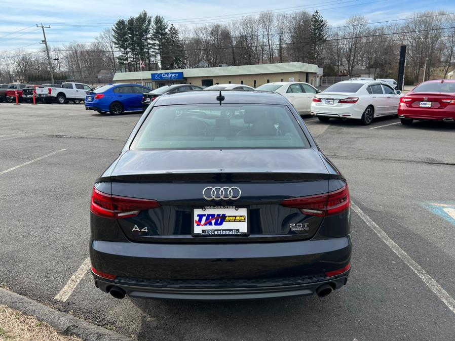 2018 Audi A4 2.0 TFSI Premium S Tronic quattro AWD, available for sale in Berlin, Connecticut | Tru Auto Mall. Berlin, Connecticut 2018 Audi A4 2.0 TFSI Premium S Tronic quattro AWD, available for sale in Berlin, Connecticut | Tru Auto Mall. Berlin, Connecticut