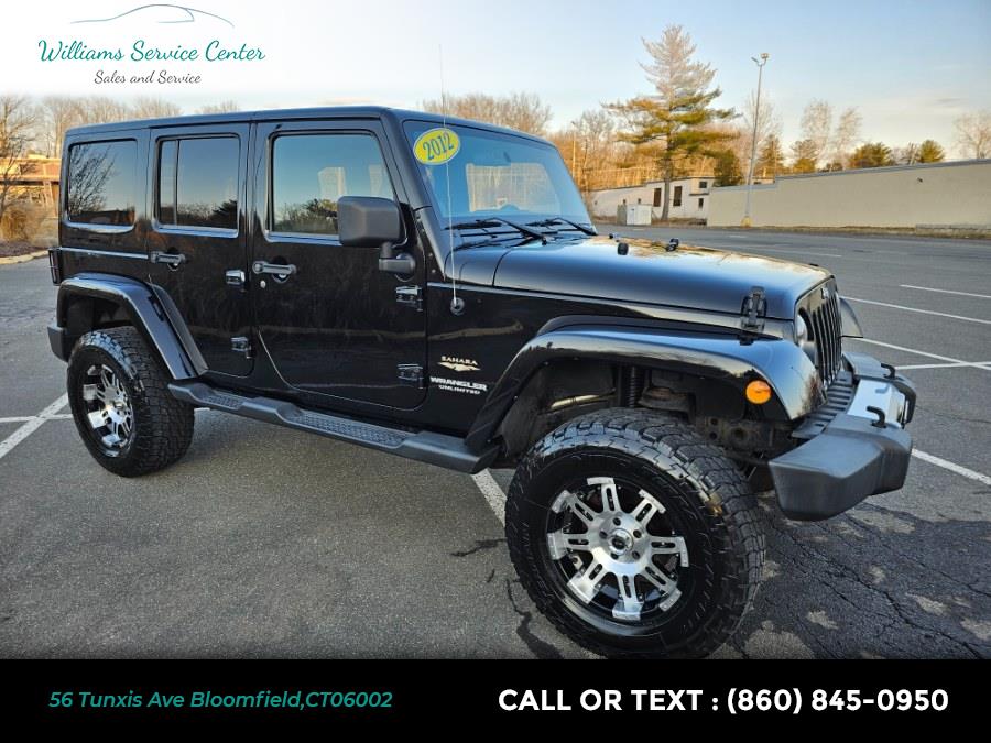 2012 Jeep Wrangler Unlimited 4WD 4dr Sahara, available for sale in Bloomfield, Connecticut | Williams Service Center. Bloomfield, Connecticut 2012 Jeep Wrangler Unlimited 4WD 4dr Sahara, available for sale in Bloomfield, Connecticut | Williams Service Center. Bloomfield, Connecticut