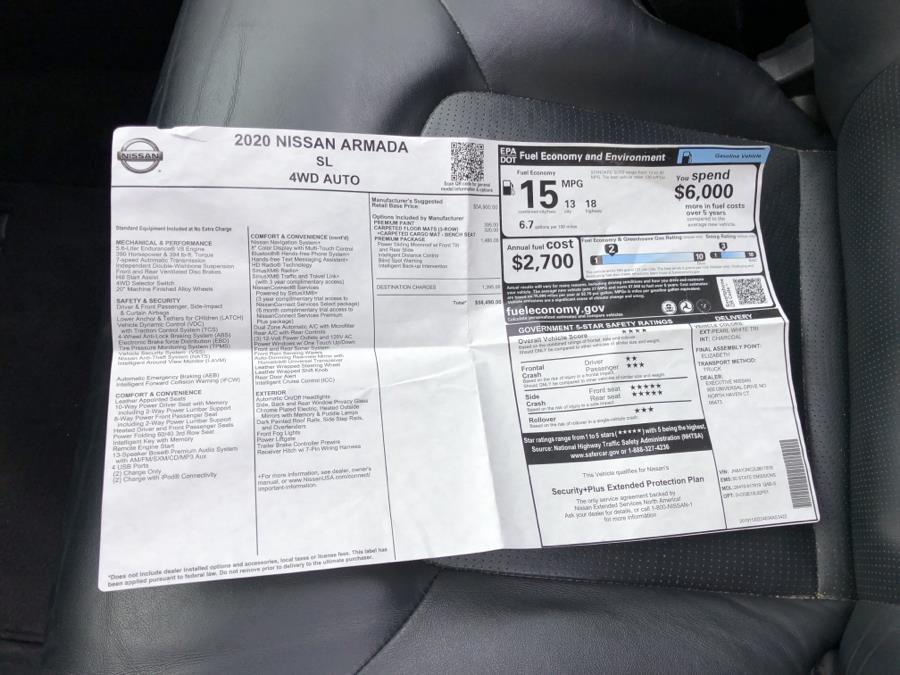 2020 Nissan Armada 4x4 SL, available for sale in Waterbury, Connecticut | National Auto Brokers, Inc.. Waterbury, Connecticut 2020 Nissan Armada 4x4 SL, available for sale in Waterbury, Connecticut | National Auto Brokers, Inc.. Waterbury, Connecticut