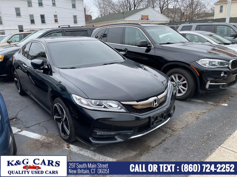 2016 Honda Accord Coupe 2dr I4 CVT EX-L, available for sale in New Britain, Connecticut | K and G Cars . New Britain, Connecticut 2016 Honda Accord Coupe 2dr I4 CVT EX-L, available for sale in New Britain, Connecticut | K and G Cars . New Britain, Connecticut