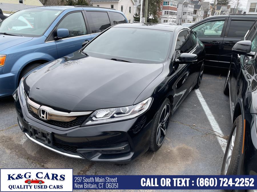 2016 Honda Accord Coupe 2dr I4 CVT EX-L, available for sale in New Britain, Connecticut | K and G Cars . New Britain, Connecticut