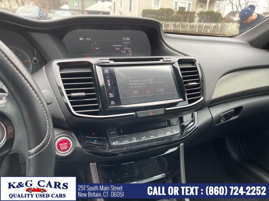 2016 Honda Accord Coupe 2dr I4 CVT EX-L, available for sale in New Britain, Connecticut | K and G Cars . New Britain, Connecticut 2016 Honda Accord Coupe 2dr I4 CVT EX-L, available for sale in New Britain, Connecticut | K and G Cars . New Britain, Connecticut