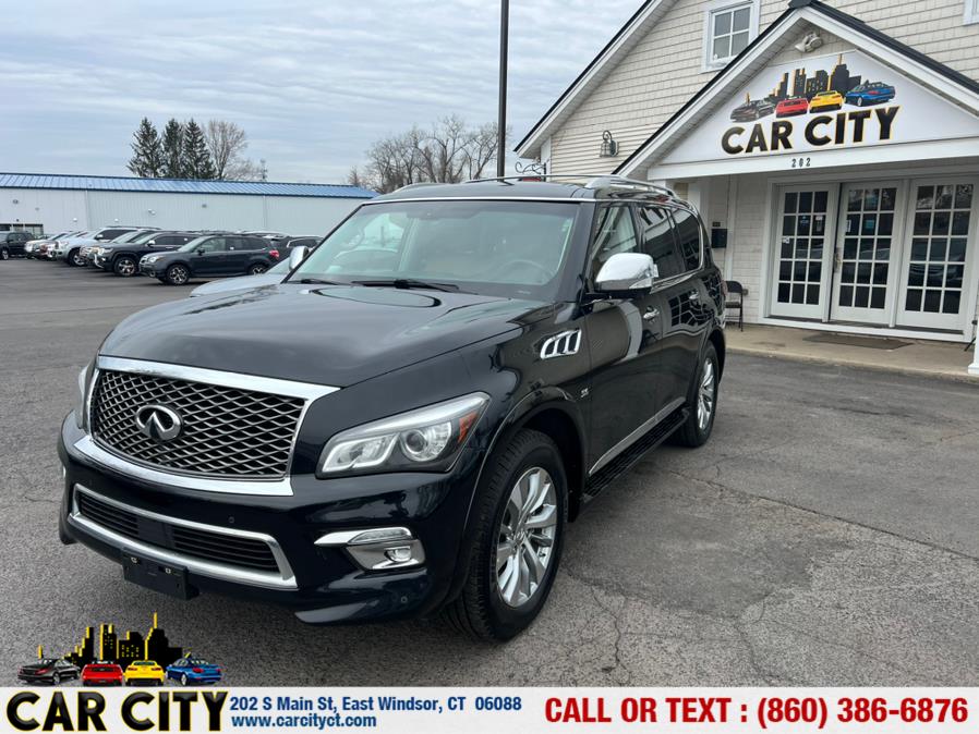 2016 INFINITI QX80 4WD 4dr, available for sale in East Windsor, Connecticut | Car City LLC. East Windsor, Connecticut 2016 INFINITI QX80 4WD 4dr, available for sale in East Windsor, Connecticut | Car City LLC. East Windsor, Connecticut