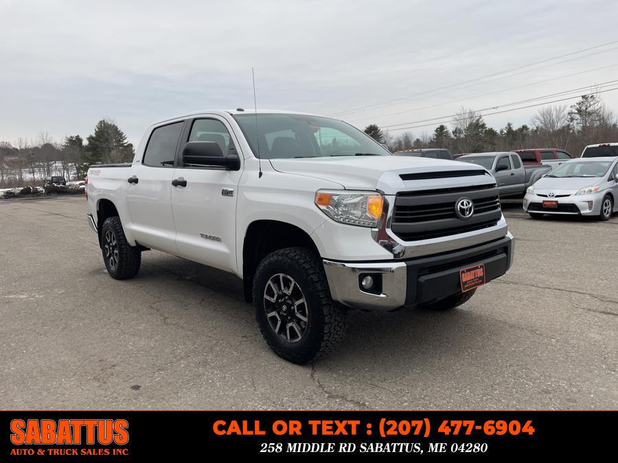 2014 Toyota Tundra 4WD Truck CrewMax 5.7L V8 6-Spd AT SR5 (Natl), available for sale in Sabattus, Maine | Sabattus Auto and Truck Sales Inc. Sabattus, Maine 2014 Toyota Tundra 4WD Truck CrewMax 5.7L V8 6-Spd AT SR5 (Natl), available for sale in Sabattus, Maine | Sabattus Auto and Truck Sales Inc. Sabattus, Maine