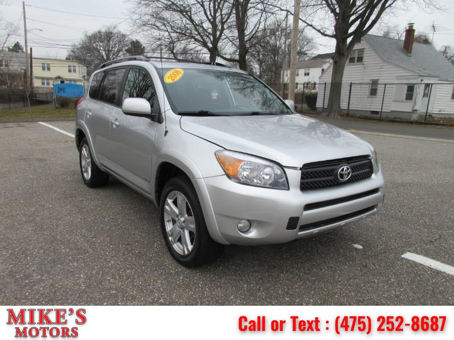 2008 Toyota RAV4 4WD 4dr 4-cyl 4-Spd AT Sport (Natl), available for sale in Stratford, Connecticut | Mike's Motors LLC. Stratford, Connecticut 2008 Toyota RAV4 4WD 4dr 4-cyl 4-Spd AT Sport (Natl), available for sale in Stratford, Connecticut | Mike's Motors LLC. Stratford, Connecticut