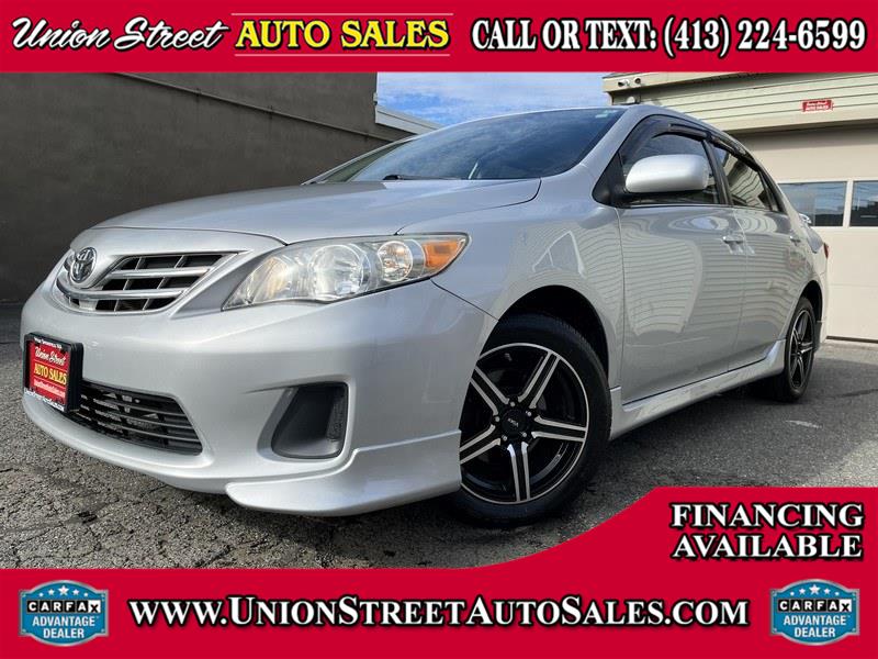 2013 Toyota Corolla 4dr Sdn Auto LE (Natl), available for sale in West Springfield, Massachusetts | Union Street Auto Sales. West Springfield, Massachusetts 2013 Toyota Corolla 4dr Sdn Auto LE (Natl), available for sale in West Springfield, Massachusetts | Union Street Auto Sales. West Springfield, Massachusetts