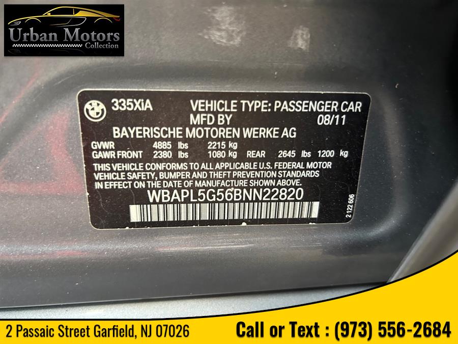 2011 BMW 3 Series 335i xDrive, available for sale in Garfield, New Jersey | Urban Motors Collection. Garfield, New Jersey 2011 BMW 3 Series 335i xDrive, available for sale in Garfield, New Jersey | Urban Motors Collection. Garfield, New Jersey