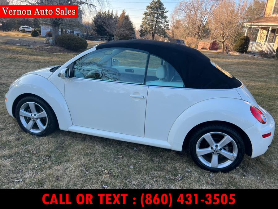 2007 Volkswagen New Beetle Convertible 2dr Auto PZEV Triple White, available for sale in Manchester, Connecticut | Vernon Auto Sale & Service. Manchester, Connecticut 2007 Volkswagen New Beetle Convertible 2dr Auto PZEV Triple White, available for sale in Manchester, Connecticut | Vernon Auto Sale & Service. Manchester, Connecticut