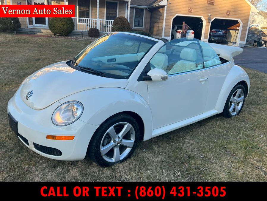 2007 Volkswagen New Beetle Convertible 2dr Auto PZEV Triple White, available for sale in Manchester, Connecticut | Vernon Auto Sale & Service. Manchester, Connecticut 2007 Volkswagen New Beetle Convertible 2dr Auto PZEV Triple White, available for sale in Manchester, Connecticut | Vernon Auto Sale & Service. Manchester, Connecticut