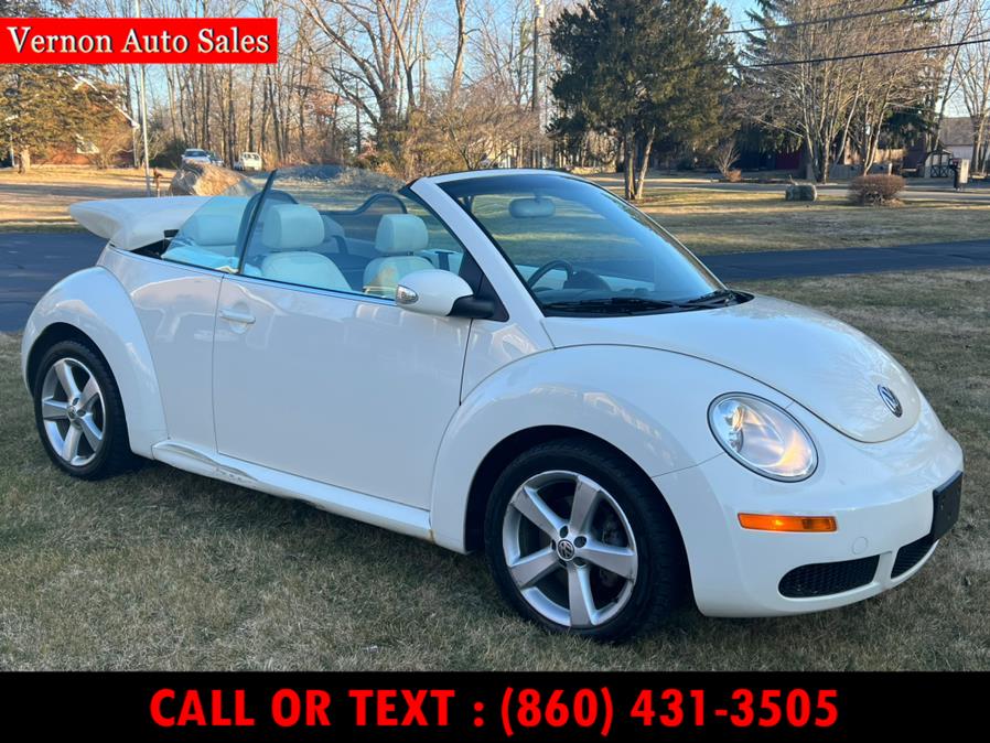 2007 Volkswagen New Beetle Convertible 2dr Auto PZEV Triple White, available for sale in Manchester, Connecticut | Vernon Auto Sale & Service. Manchester, Connecticut 2007 Volkswagen New Beetle Convertible 2dr Auto PZEV Triple White, available for sale in Manchester, Connecticut | Vernon Auto Sale & Service. Manchester, Connecticut