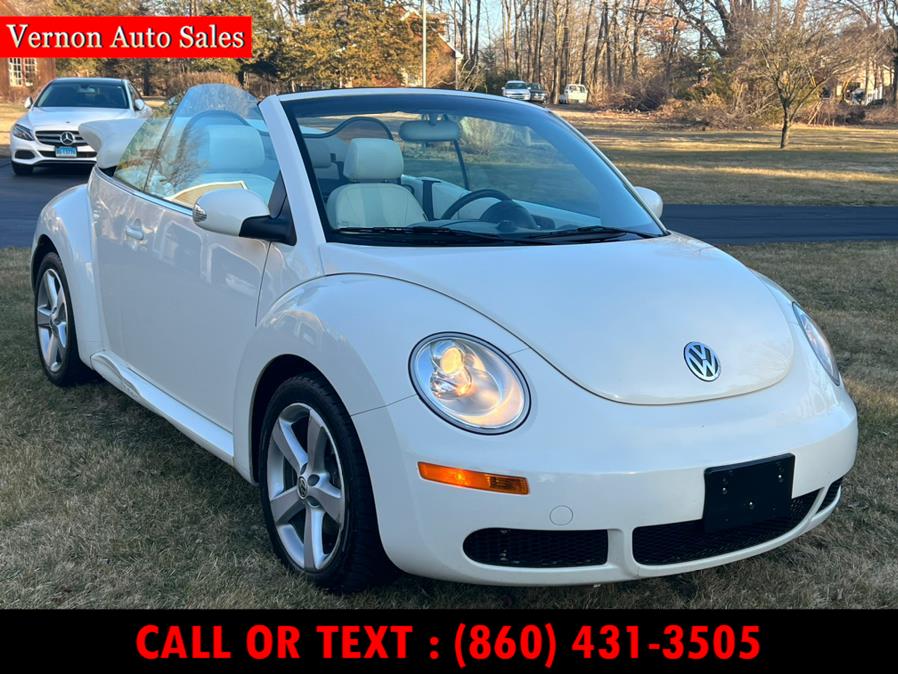 2007 Volkswagen New Beetle Convertible 2dr Auto PZEV Triple White, available for sale in Manchester, Connecticut | Vernon Auto Sale & Service. Manchester, Connecticut 2007 Volkswagen New Beetle Convertible 2dr Auto PZEV Triple White, available for sale in Manchester, Connecticut | Vernon Auto Sale & Service. Manchester, Connecticut