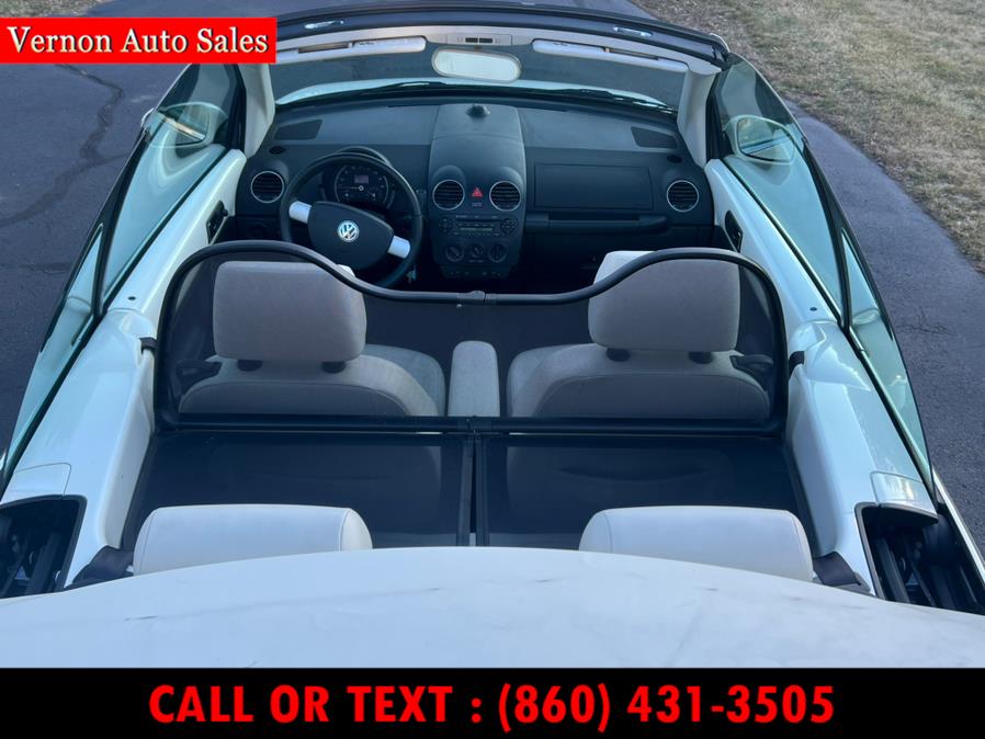 2007 Volkswagen New Beetle Convertible 2dr Auto PZEV Triple White, available for sale in Manchester, Connecticut | Vernon Auto Sale & Service. Manchester, Connecticut 2007 Volkswagen New Beetle Convertible 2dr Auto PZEV Triple White, available for sale in Manchester, Connecticut | Vernon Auto Sale & Service. Manchester, Connecticut