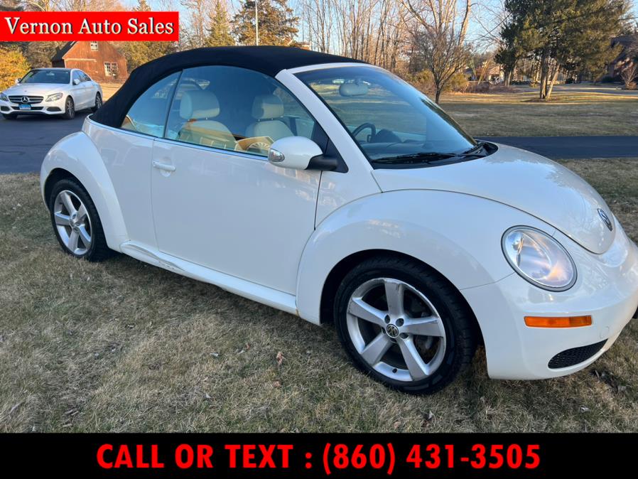 2007 Volkswagen New Beetle Convertible 2dr Auto PZEV Triple White, available for sale in Manchester, Connecticut | Vernon Auto Sale & Service. Manchester, Connecticut 2007 Volkswagen New Beetle Convertible 2dr Auto PZEV Triple White, available for sale in Manchester, Connecticut | Vernon Auto Sale & Service. Manchester, Connecticut