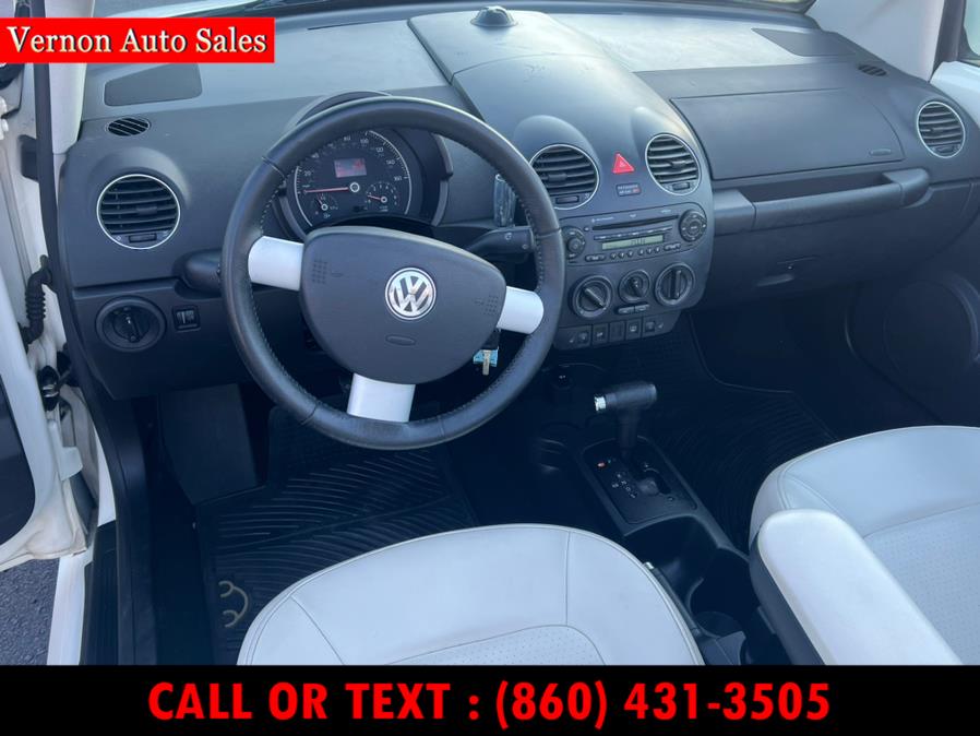 2007 Volkswagen New Beetle Convertible 2dr Auto PZEV Triple White, available for sale in Manchester, Connecticut | Vernon Auto Sale & Service. Manchester, Connecticut 2007 Volkswagen New Beetle Convertible 2dr Auto PZEV Triple White, available for sale in Manchester, Connecticut | Vernon Auto Sale & Service. Manchester, Connecticut