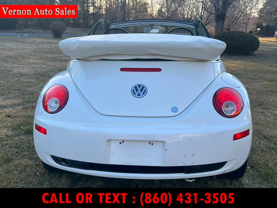 2007 Volkswagen New Beetle Convertible 2dr Auto PZEV Triple White, available for sale in Manchester, Connecticut | Vernon Auto Sale & Service. Manchester, Connecticut 2007 Volkswagen New Beetle Convertible 2dr Auto PZEV Triple White, available for sale in Manchester, Connecticut | Vernon Auto Sale & Service. Manchester, Connecticut